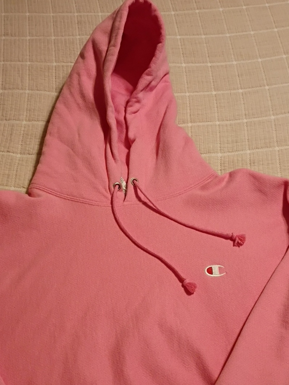Champion Pink Hoodie Vintage Reverse Weave
Pullover men's size 3XL 3X-Large XXXL